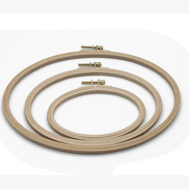 Wood Ring Blank - الأطواق التطريز الخشبية الإطار مجموعة البيضاوي