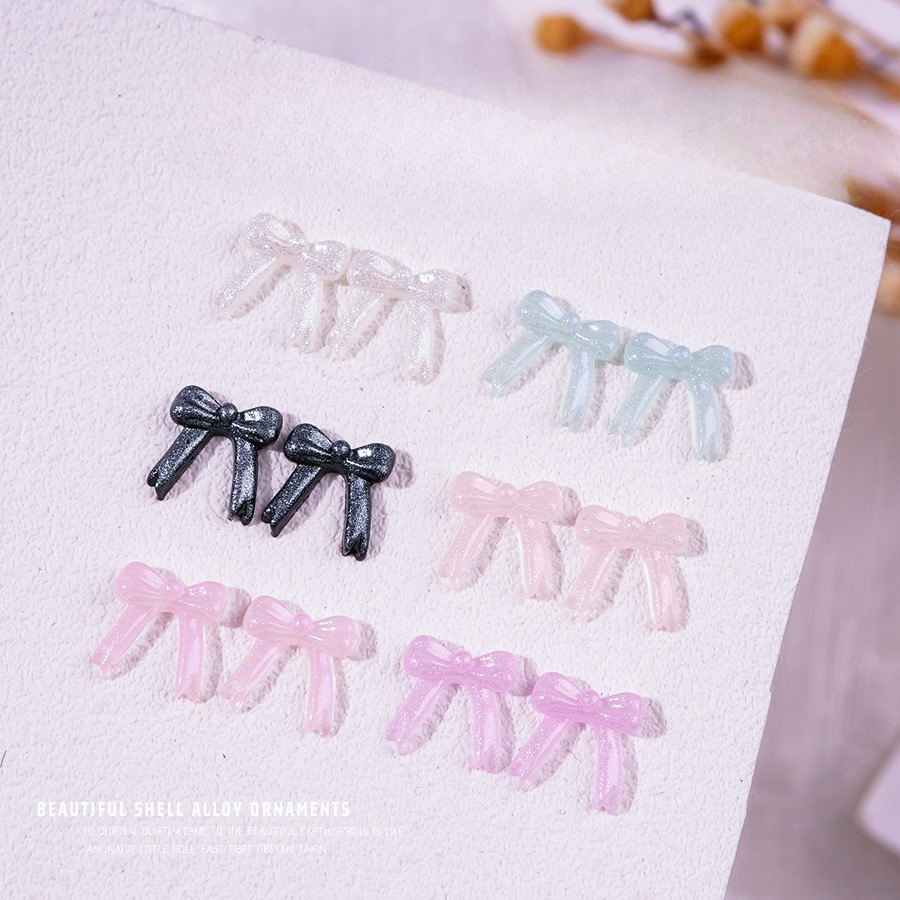 Resin Glitter Pack - 100 قطعة/عبوة، ربطات عنق لامعة جديدة