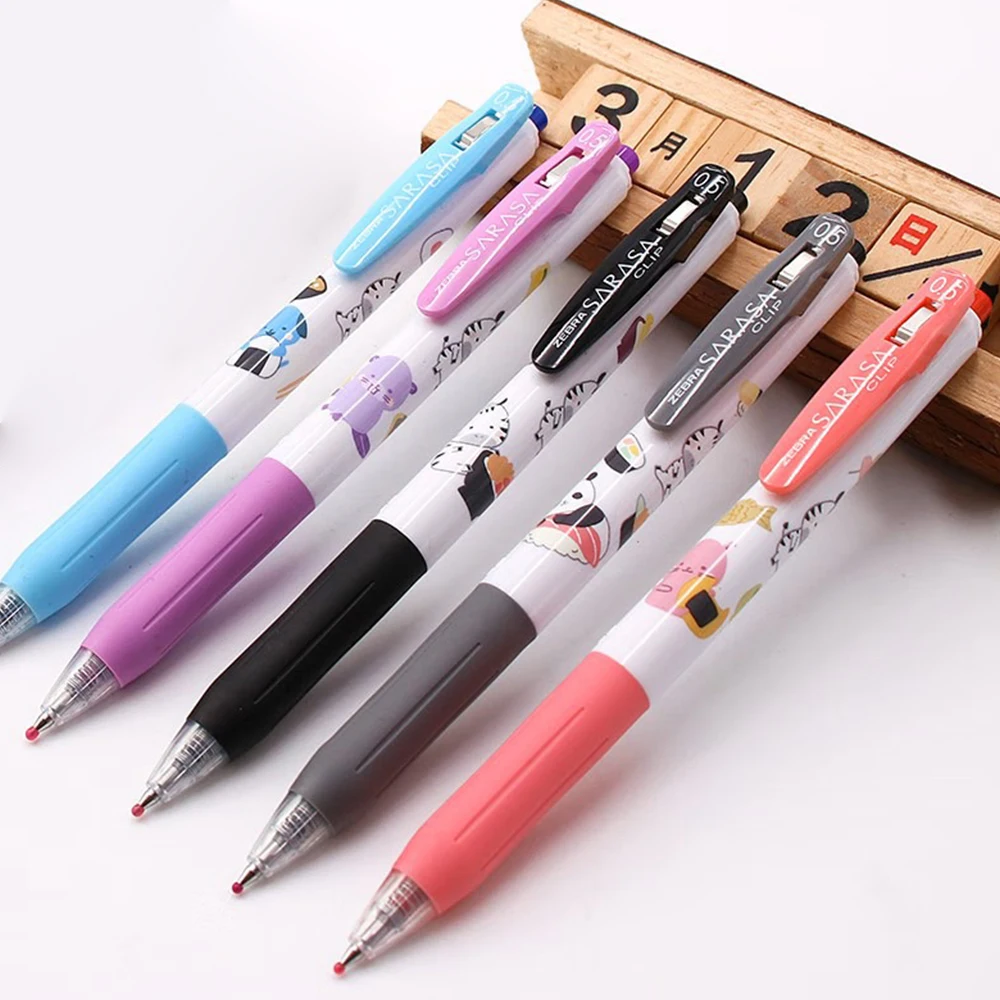 5 قطعة زيبرا اليابان اللون جل  - مراجعة Zebra Pen Mildliner وسعره
