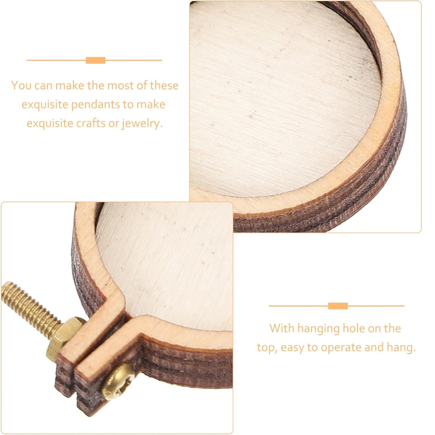 حلقة خشبية مطرزة صغيرة ، دائري - مراجعة Wood Ring Blank وسعره