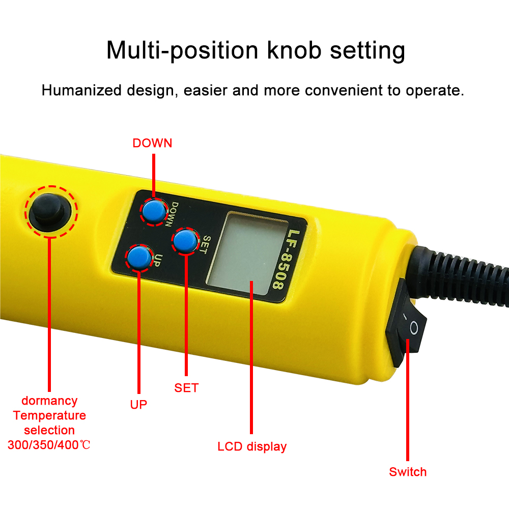 LCD الرقمية الحرارة مسدس هواء  - مراجعة Heat Gun Small وسعره