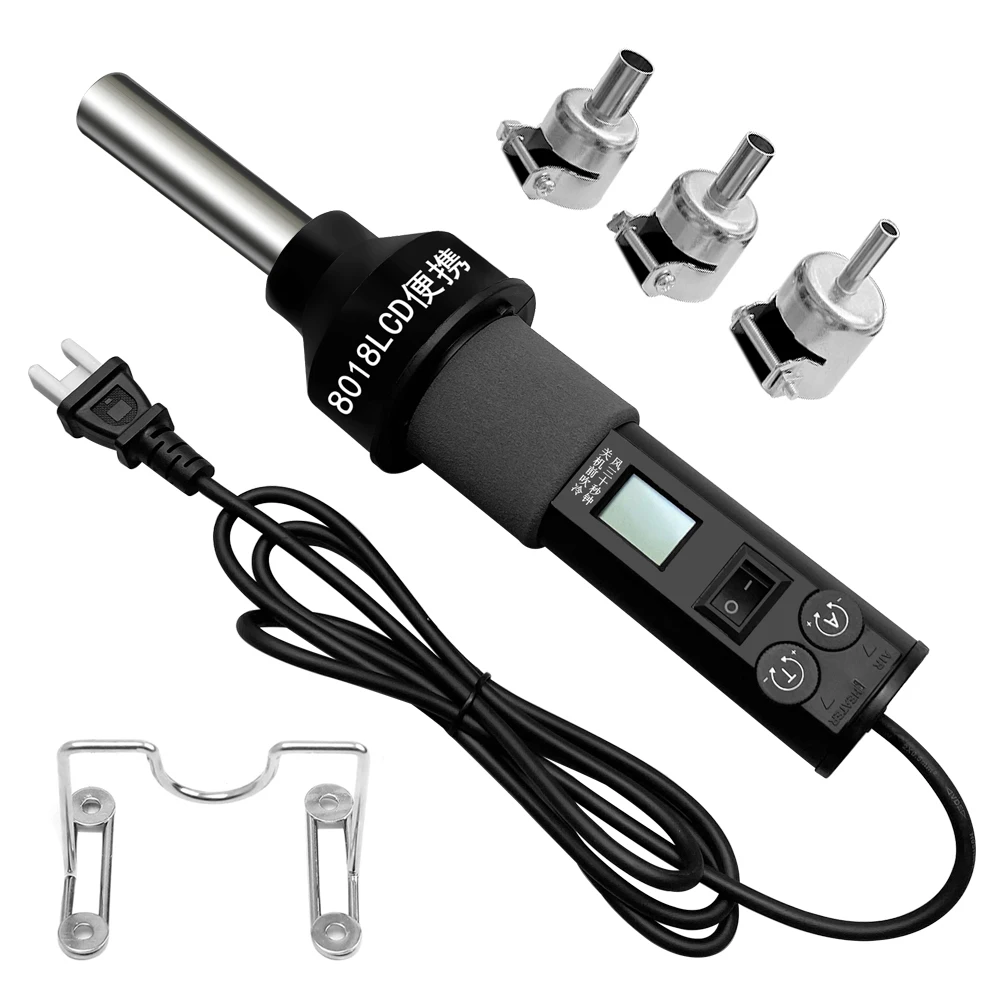 LCD الرقمية الحرارة مسدس هواء  - مراجعة Heat Gun Small وسعره