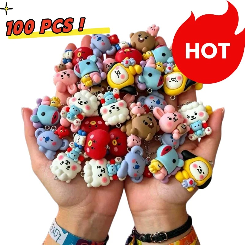 7 قطع من إكسسوارات BT21 الكرتو - مراجعة Crafting Resin وسعره