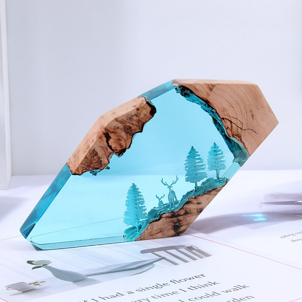 زينة مكتبية فنية شخصية مضيئة ب - مراجعة Crafting Resin وسعره
